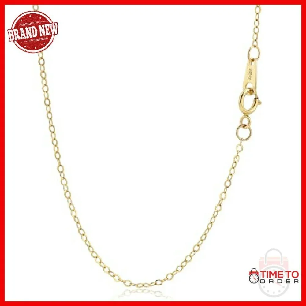 14K Gold Cable Chain Necklace 16-24